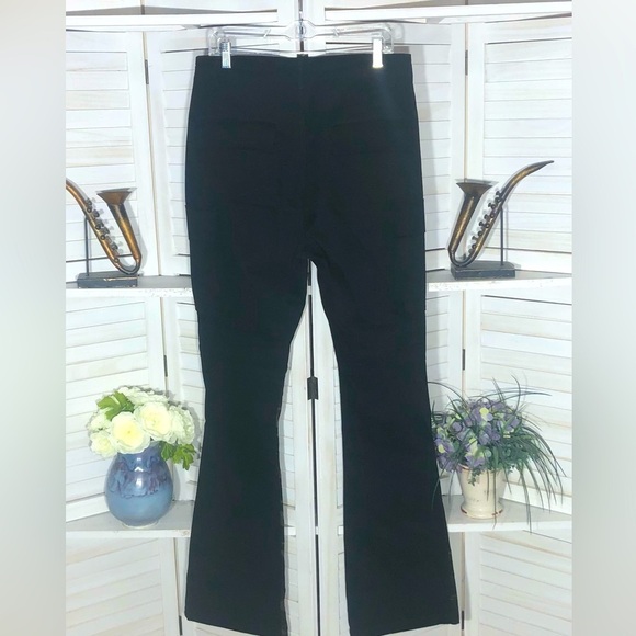 Hot Topic Black Cargo Pants Goth Camouflage Flare 28x32 - Picture 2 of 12